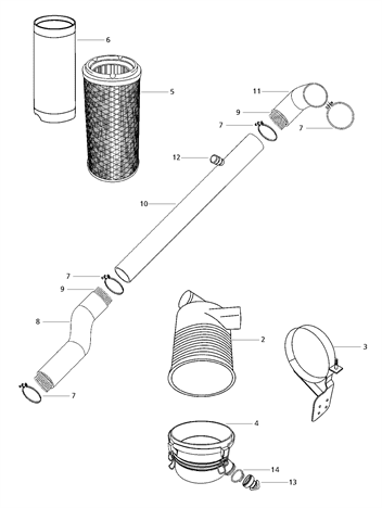 Mahindra air cleaner dust unloader valve 006000490F1 / 000020868E05 for 4500 5500 6000 6500 7520 C27 C35 25 30 35 60 mPower and 5100 Series tractors, rubber dust evacuator on the Donaldson air cleaner that releases collected dust and debris from the intake housing to keep engine intake air clean.