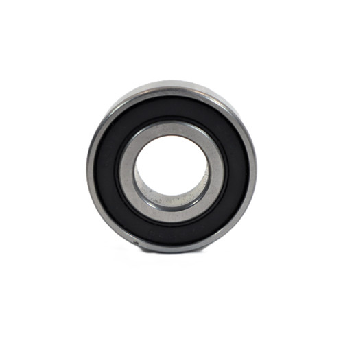 Mahindra A/C idler pulley ball bearing V6001506202 shown as a small sealed radial bearing pressed into the air‑conditioning belt tensioner/idler pulley on various cab Mahindra tractors, allowing the A/C drive belt to run smoothly at high speed.
