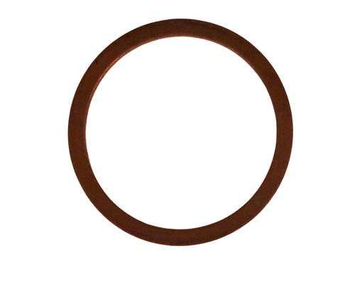 Mahindra copper sealing ring 000020287E05 A 26 X 31 for front engine oil drain plug on 4500 5500 6000 5525 6025 tractor crankcase oil pans.