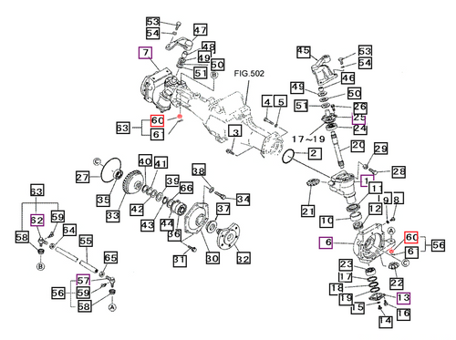 Mahindra M12 front steering knuckle nut 10302157400 for 15 16 1500 1600 Max and Max XL Series tractor front axle and steering knuckle assemblies.
