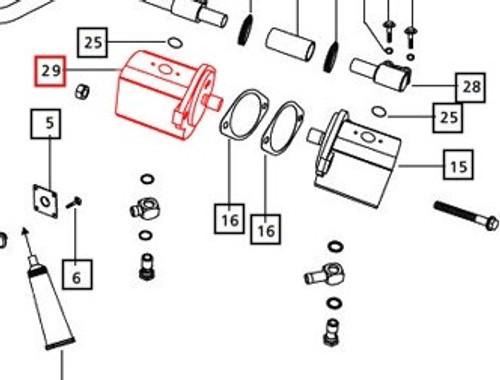 TANDEM HYDRAULIC PUMP FOR 3535, 4035, 4535, 5035, 3540, 3550, 3640, AND 3650 MAHINDRA TRACTORS