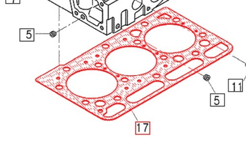 Mahindra head gasket E560003315 E5600-03315 for 10 Series 3510 gear 3510 HST and 4110 tractor 3A165C-DY engine cylinder head group