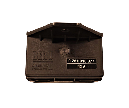 Mahindra manifold heater timer relay E007701157B91 replaces earlier timer and Beru heater relay part numbers 005559087R91, 007700014C91, and E005559087R91 and fits a wide range of Mahindra tractors, including 05 Series 3505/E350, 25 Series 3325/5525/6025, 30/35 Series 3535/4035/4535/6530, 00 Series 4500/5500/6000/6500, 20 Series 5520/6520/7520, 60 Series 8560 (2WD/4WD), and C Series C27/C35, where it mounts in the electrical or instrument panel harness to control the on‑time of the intake/manifold heater for easier cold‑weather starting and reduced white smoke.