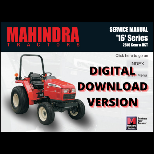 SERVICE MANUAL FOR 2816 GEAR AND HST  **DIGITAL VERSION**