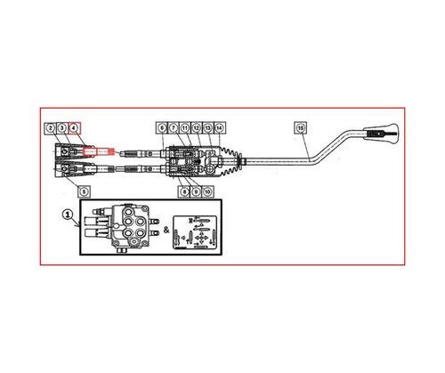 Mahindra hydraulic line end cap 19482156430 for 1533 1538 and 1640 tractors, small metal cap fitting used at the end of a rear hydraulic line to close and seal the circuit against oil leaks and contamination.