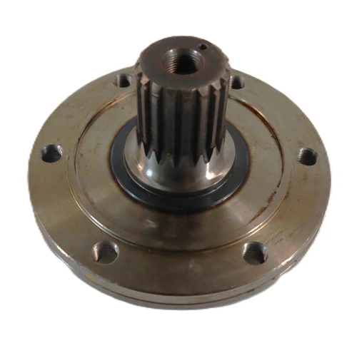 Mahindra front axle spindle single bolt E006504587D2 replaces E006504587D1 and fits 25, 35, 3500, 3600 and 4500 Series 4WD tractors including 4025, 3535, 4035, 4535, 5035, 3540, 3550, 4540 and 4550 front axle RH and LH hub positions.