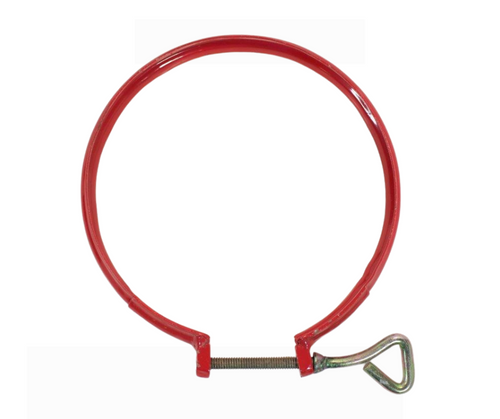 Mahindra air cleaner clamp 001231237R91 for securing the engine air cleaner housing on 05 and 25 Series tractors including 3505, E350, 3325, 3525, 4505, 5005, 475, 485, C4005, and 575 DI models.