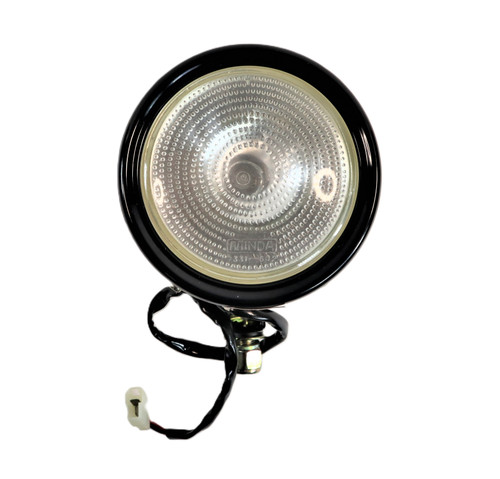 Mahindra plow light 005557243R91 is a rectangular work lamp used as the plow lamp on 05 Series 3505, 4505, 5005 and E350, 25 Series 3325 and 3525 T2, and C Series C27 and C35 tractors in the plow lamp and 3‑in‑1 lamp or plow lamp assembly groups. This OEM plow light, cross‑referenced to E005557243R91 and 005556680R92 and listed on multiple fast moving parts lists, provides forward work lighting for night or low‑visibility field work.