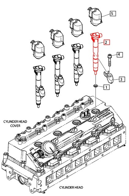 Mahindra fuel injector 400903-00043E priced per each for mForce 105 and mForce105XL tractor Tier 4 diesel engine fuel system.