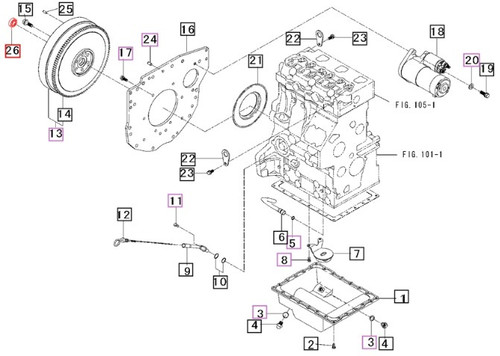 Mahindra ball bearing 99940001510 / 31S9400800 is a genuine OEM pilot bearing used in the oil pan and rear plate / flywheel area on Mahindra 15 Series 2815 HST and 3215 Gear and HST and 16 Series 3316 Gear and HST and 3616 Gear and HST tractors. This pilot bearing presses into the flywheel to support the transmission input shaft, and replacing a worn bearing can fix clutch chatter, noise, and difficulty shifting on these compact models.