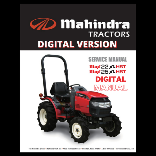SERVICE AND OPERATOR'S MANUAL FOR MAX 22 HST AND MAX 25 HST***DIGITAL DOWNLOAD***