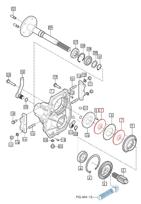 Brake disc 11613272100 for Mahindra eMax 20S tractor rear axle housing, two discs per side, sold per each