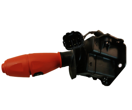 Mahindra forward / reverse direction switch E007703407C92 for Mahindra 6065, 6075, 7085, 7095, 8090, and 8100 tractors, used as the electrical selector switch that detects shuttle lever position and feeds the transmission control/safety system.