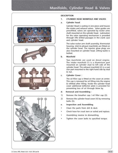 Digital service manual cover for Mahindra 5525 and 6525 Tier 3 tractors, PDF workshop manual with diagnostic charts, transmission and axle service procedures, hydraulic and PTO repair sections, and basic electrical system coverage; wiring diagrams are present but mostly unreadable in the scanned digital copy.