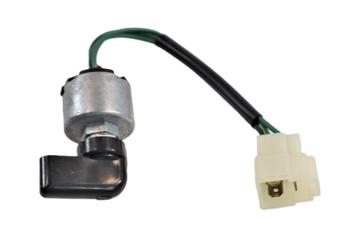 Mahindra PTO mode flasher switch 36142612300 for 3510 and 4110 old sheet metal tractors, dash-mounted electrical switch that controls the PTO mode indicator/flasher in the tractor’s electric system.