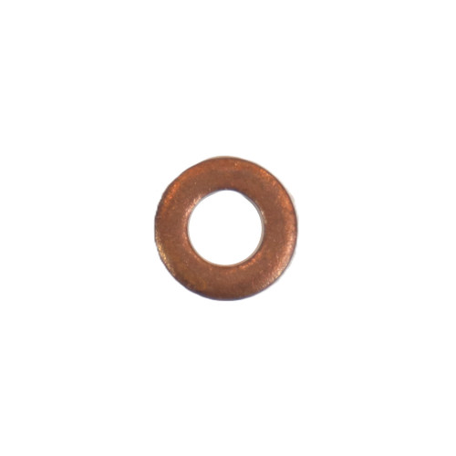 Mahindra copper washer M6 007202321C1 for hydraulic rockshaft lubricating line E007205688C2 on Mahindra 4025 4540 4550 5545 and other 25 30 35 3500 4500 5500 and 3600 Series tractor hydraulic and transmission systems