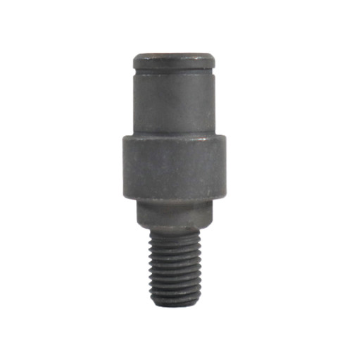 Mahindra HVAC tension pulley shaft 14625807230 shown as a straight steel shaft that passes through the A/C belt tension pulley in the roof HVAC unit on 4510, 5010, 6010 and 6110 cab tractors, allowing the pulley to pivot and maintain belt tension on the compressor drive.