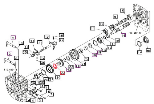 Mahindra front axle shaft and transmission ball bearing 07520663050 / 7520663050 for 15, 16, 1500, 1600, Max and Max XL/Max XLT tractors, OEM driveline bearing used in front axle hubs, rear axle housings and compact tractor transmission/mid PTO assemblies.