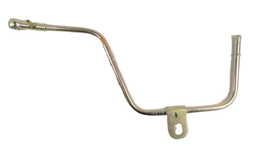 Mahindra fuel injection pump overflow pipe 006000920F1 for Mahindra 7520 2WD 7520 4WD and 7010 cabin tractors, mounted on the FIP side to carry excess fuel away from the pump into the return line to reduce pressure and prevent leaks.