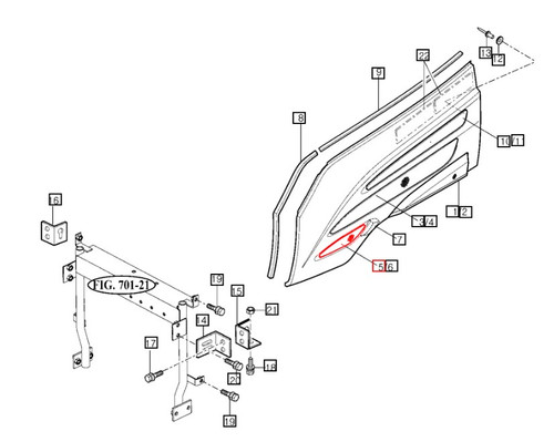 Mahindra lower side panel screen net 13246200100GB left or 13246200200GB right for 2555 2565 2655 2665 5010 6010 6110 tractors