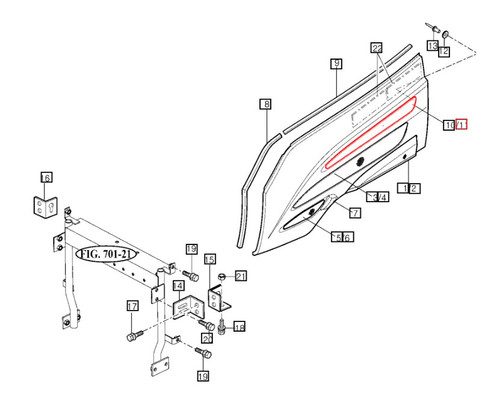 Mahindra upper side screen net 16506202030GB left or 16506203030GB right for 2555 2565 2655 2665 5010 6010 and 6110 tractors, mesh insert in the upper portion of the side panels providing airflow and protecting the engine bay from debris; select LH or RH based on sitting in the tractor seat.