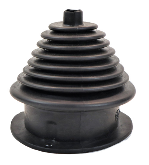 Mahindra gear shift boot bellow 000031173B12 for Mahindra 4500 5500 6000 6500 4025 4525 5005 5525 6025 6525 4540 4550 and 4565 tractors, used on the transmission case cover around the gear shifter to seal the opening and protect the gear shifter mechanism from dirt and moisture.