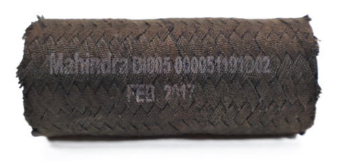 Mahindra hydraulic suction hose 000051191D02 and suction filter hose 000051191D01 for Mahindra 4025 4525 3535 4035 4535 5035 3540 3550 3640 3650 4540 4500 5500 6000 and 6500 tractors, used in the hydraulic pump system suction line between the reservoir, suction filter and pump to supply oil without air leaks.
