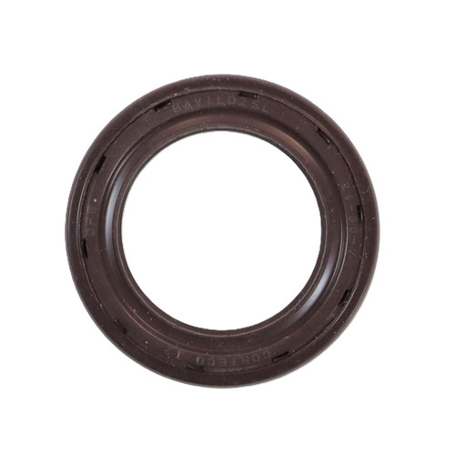 Mahindra clutch shaft oil seal 006500475C1 shown as a single‑lip rubber oil seal with metal outer shell that presses into the clutch housing to seal around the rotating clutch/input shaft on Mahindra 4500, 5500, 6000 and 6500 4WD tractors.