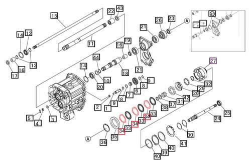 Mahindra PTO clutch drive plate 19571291170 for 3016, 3215, 3316, and 3616 gear tractors, steel drive plate in the transmission PTO clutch assembly that engages to drive the PTO shaft.
​