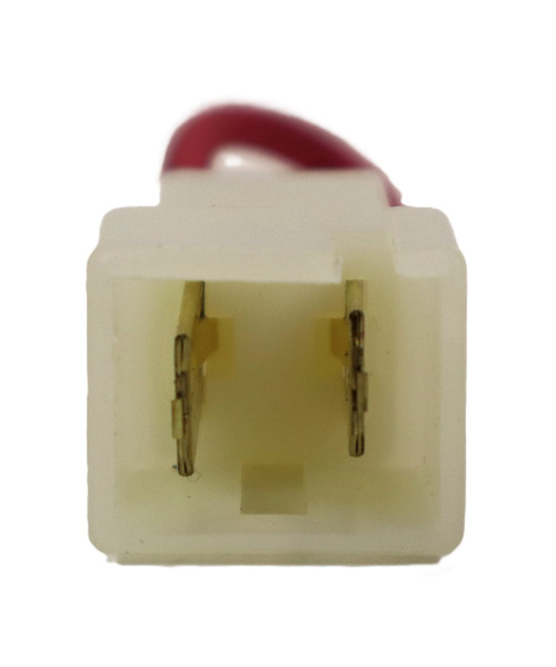 Mahindra fusible link 36522612020 for 10 Series 2310, 2810, 3510, and 4110 tractors, red inline fuse link installed in the engine main wiring harness to protect circuits from overload.
​