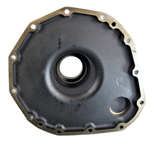 Mahindra rear axle housing cover 19441554AG0 for rear axle and brake assemblies on 1500 Series 1526, 1533, 1538 and 1600 Series 1626, 1635, 1640 gear, HST, OS, cabin, and refresh tractors.