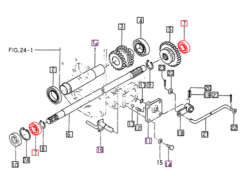 Mahindra 6004 spec ball bearing V6001106004 used in multiple transmission and rear axle locations including 4WD drive gears, PTO clutch and drive shaft, input/counter gears, reverse gears, lower link and lift rod, front drive, spiral bevel pinion, and mid PTO idler on 10 Series and eMax tractors.