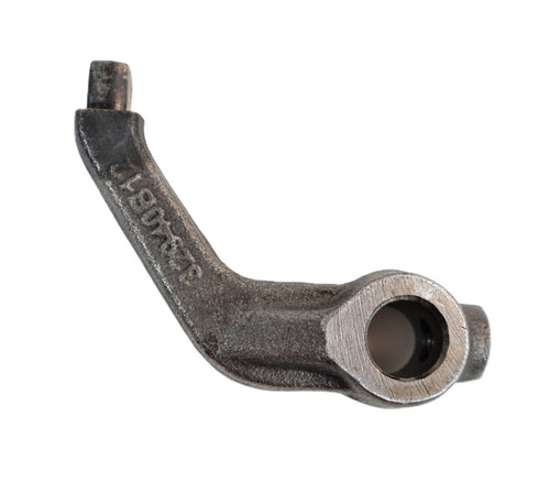 Mahindra reverse shift fork 000032940B12 (supersedes 000031133B12 and 006501249C91), OEM transmission fork used in the gear shifter mechanism at the front transmission case to move the reverse gear on select 25 Series, 00 Series and 4500 Series tractors.