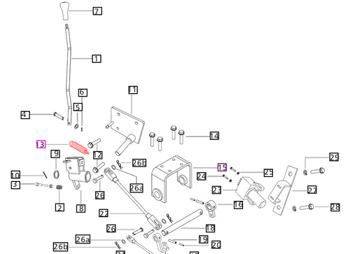 Mahindra return spring 006509535B1 005550488R1 for clutch, IPTO, SLPTO, steering and differential lock linkages on Mahindra 3325 3825 4500 5500 5520 5525 5545 5555 5565 5570 6000 6030 6500 6520 6525 6530 7060 7520 5145 5155 8090 8100 mPower 75 and mPower 85 tractors.