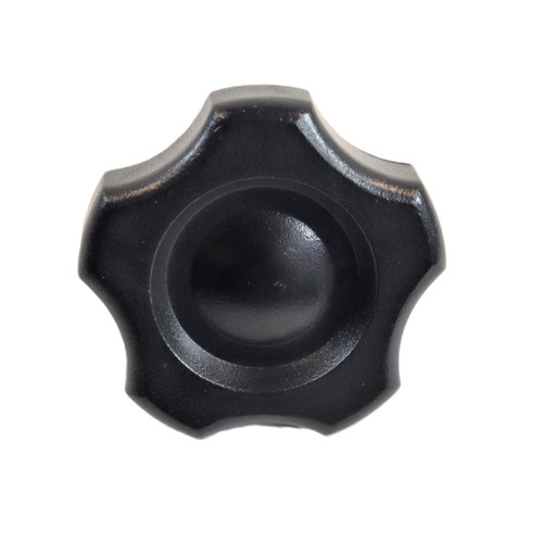 Mahindra bonnet hood knob 38290953000 for securing engine cover on 1526 1533 1538 and 1626 compact tractors.