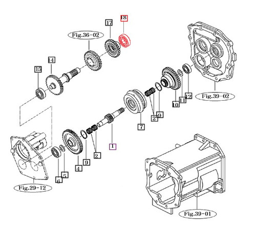 Mahindra ball bearing 6305N V6001106305 used on transmission and rear axle PTO shafts and gear sets for 10 2500 2600 eMax and eMax L series tractors.