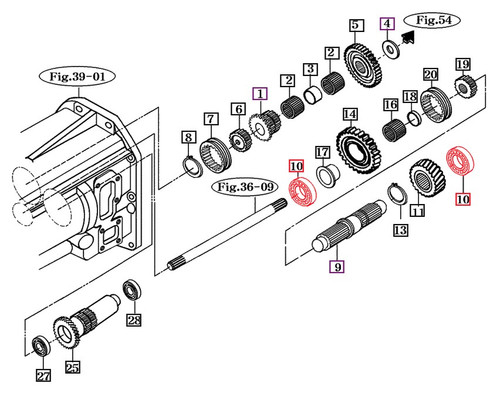 Mahindra ball bearing V6001106207 shown as a sealed deep‑groove ball bearing used in the front axle gear case and transmission assemblies of various Mahindra tractors to support rotating shafts and hubs for PTO, gear and 4WD drive components.