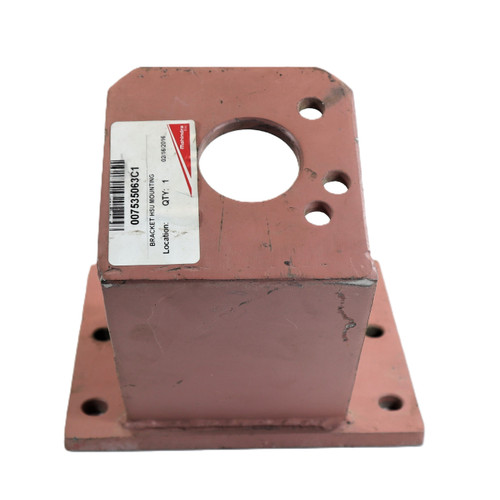 Mahindra HSU mounting bracket 007535063C1 E007535063C1 for 00 Series 4500, 5500, 6000, and 6500 4WD tractor power steering pipes and fittings in steering and linkages group.