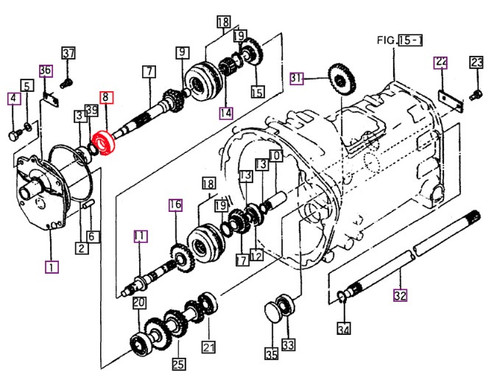 Mahindra ball bearing V6001106206 shown as a standard 6206 deep‑groove ball bearing (30 mm inner diameter, 62 mm outer diameter, 16 mm wide) used to support rotating shafts in PTO clutches, front gear cases and 4WD drive or power‑shift gear trains on various Mahindra compact and higher‑horsepower tractors.