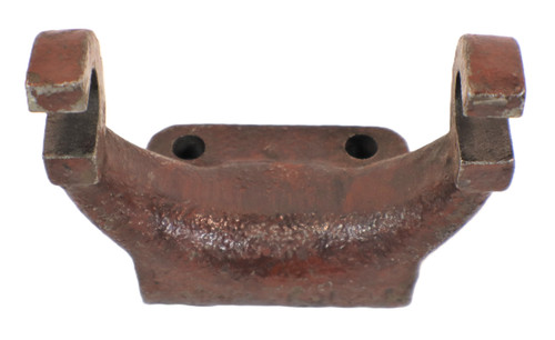 Mahindra clutch release bearing fork 001121813R1 (alternate 0000000ZF), OEM fork used on Mahindra 475 DI/E40 and 575 DI tractors to operate the clutch release bearing in the clutch housing.