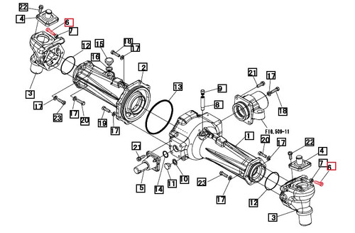 Mahindra M10 x 35 flange bolt A0500110035 for securing front axle brake and final drive components on compact tractor models 2015 HST 4WD, 2216 Gear/HST, and 4WD 1533, 1538, 1635, and 1640 in Gear and HST configurations.