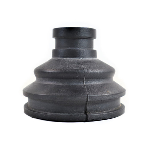 Mahindra rubber boot lower 007600106D1 for speed and range gear shift levers on Mahindra 20 Series 5520 6520 7520, 60 Series 7060 8560, 8000 Series 8090 8100, and mPower 75 85 tractors, used to seal the transmission around the gear shift levers.