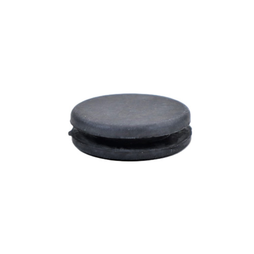 Mahindra rubber cap 20 part 14326510210 used on multiple Mahindra 10 Series, eMax T4, 2500 and 2600 Series tractors as a small protective rubber cover on floor pans, fenders, hood, accelerator and clutch pedals, steering wheel, mirrors and interior trim.
