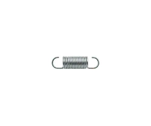 Mahindra brake and clutch pedal return spring 11501330010 for eMax 22, eMax 22 Steel, eMax 25 Steel HST, eMax 20S HST OS/Cabin, and eMax L22/L25 tractors, used in the brake and clutch pedal linkage to return the pedal to its rest position.