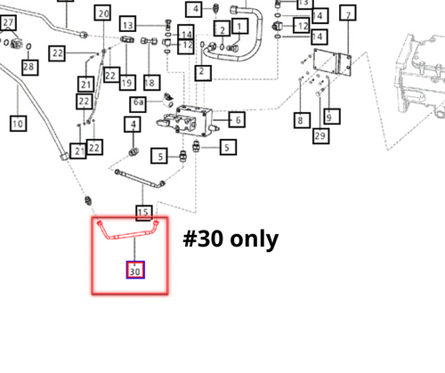Mahindra pipe PTO CV to coupler E007204621D1 for Mahindra 35 Series 4035 5035, 3500 Series 3540 3550 PST/PST Cabin T4, and 3600 Series 3640 3650 PST/PST Cabin T4 tractors, rigid hydraulic line used in the PTO control system to connect the PTO control valve to the PTO coupler.