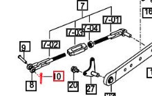 Mahindra split pin 3x20 V5001930020 for compact tractor brake pedals, draft levers, throttle and 3-point hitch linkages on multiple 10 Series, 2500 Series, 2600 Series and eMax54M mower models.