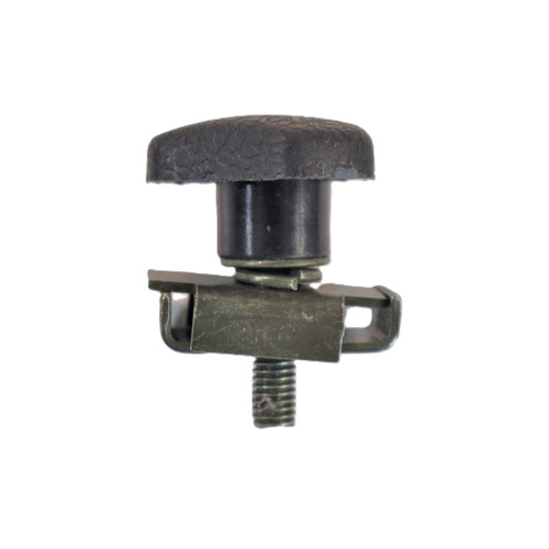 Mahindra position/draft control lever stopper E007606448D91 used in pairs in the rubber mat area on 3535, 4035, 4535 and 5035 gear tractors to limit 3‑point hitch lever travel and provide repeatable position and draft settings.