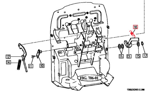 Mahindra tension spring 14321200040 for Mahindra 10, eMax, 2500 and 2600 Series tractors, used as a return and linkage spring on clutch pedals, brake pedals, steering valves, parking linkages and flywheel covers.