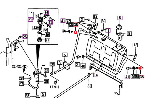Mahindra radiator bracket grommet 14046210300 for Mahindra 10 Series, eMax, 2500 Series and mForce 105 Series tractors, used as a rubber isolator for radiator, fuel tank, wiring harness, hood, glass and cabin mounting points.