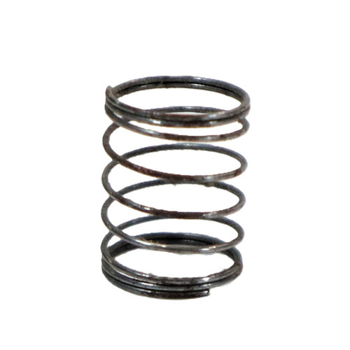 Mahindra fuel filter and fuel injection compression spring 006011864C1 for Mahindra 00, 10, 20 and 30 Series tractors, used to maintain proper fuel filter and FIP component pressure in the fuel system.